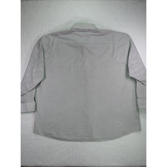 Stacy Adams Size 4XL 20 34/35 Reg Fit Sergio Dots White Dress Shirt - Picture 10 of 13